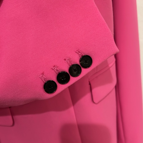 Zara pink fully lined blazer size M in pristine condition - Picture 3 of 8